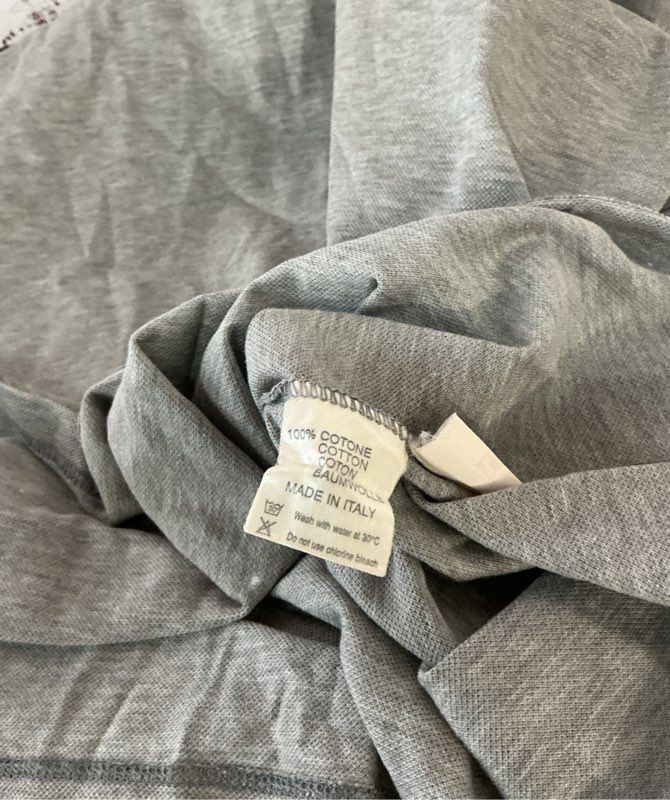 Men's Lanvin Gray Polo Shirt Made in Italy Size S