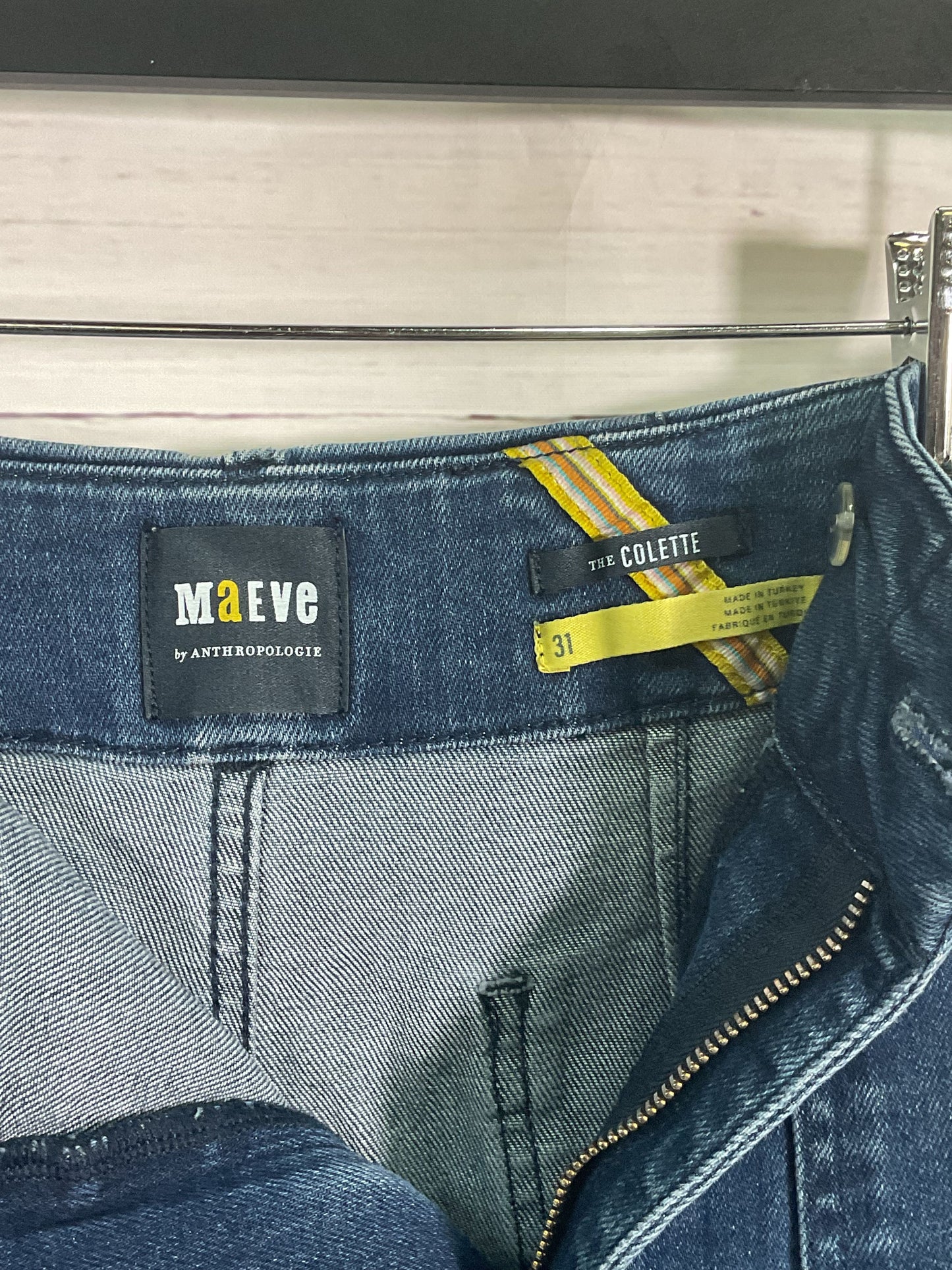 Maeve by Anthropologie Collette Blue Wide Leg Jeans - Size 31