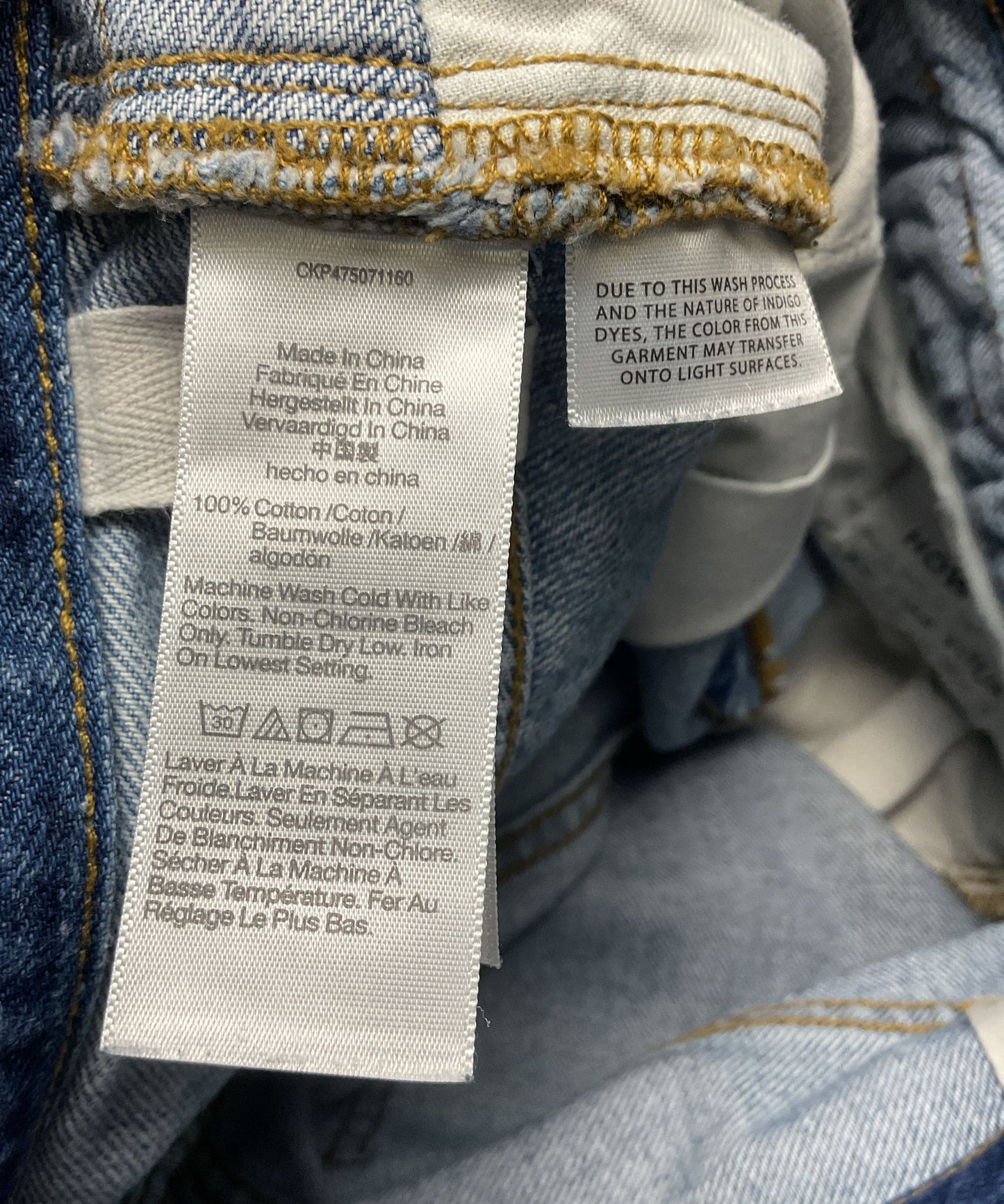 Madewell X Molly Dickson Cotton Blue Double Button Pants - Size 25