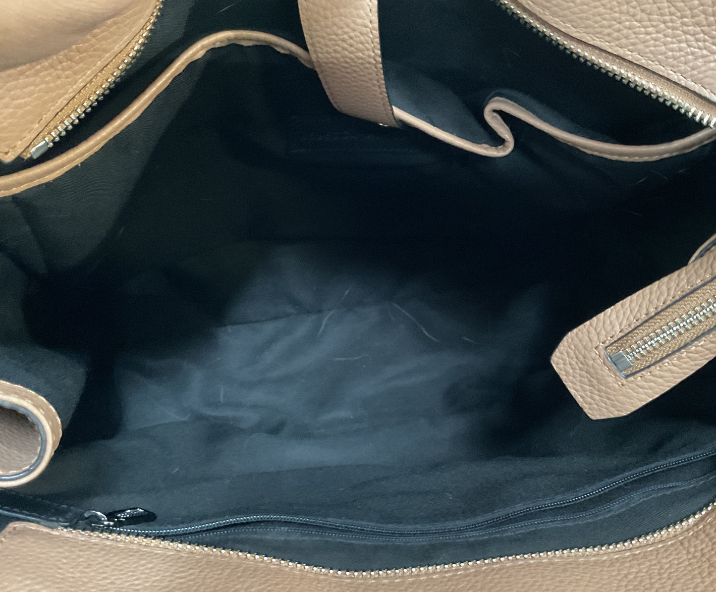 Rebecca Minkoff Regan Always One Side Women's Brown Leather Tote Shoulder Bag