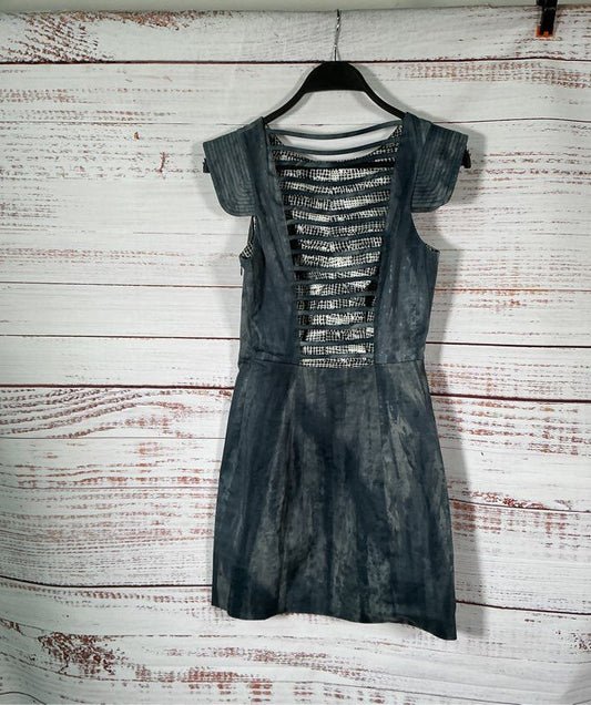 Women's Kelly Wearstler Gray Tie Dye Dress with cut outs in back Size XS