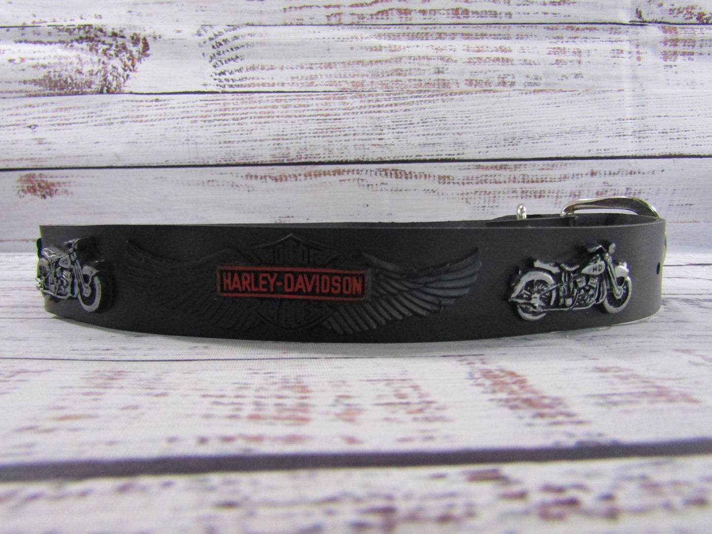 Harley-Davidson Boy's Black Rubber Belt Size 14 Made in The USA