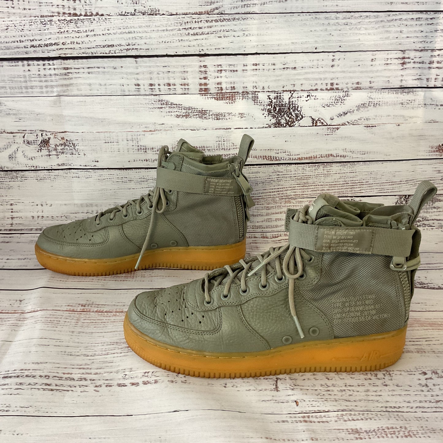 Nike SF Air Force 1 Mid Dark Stucco Sneaker Women 10