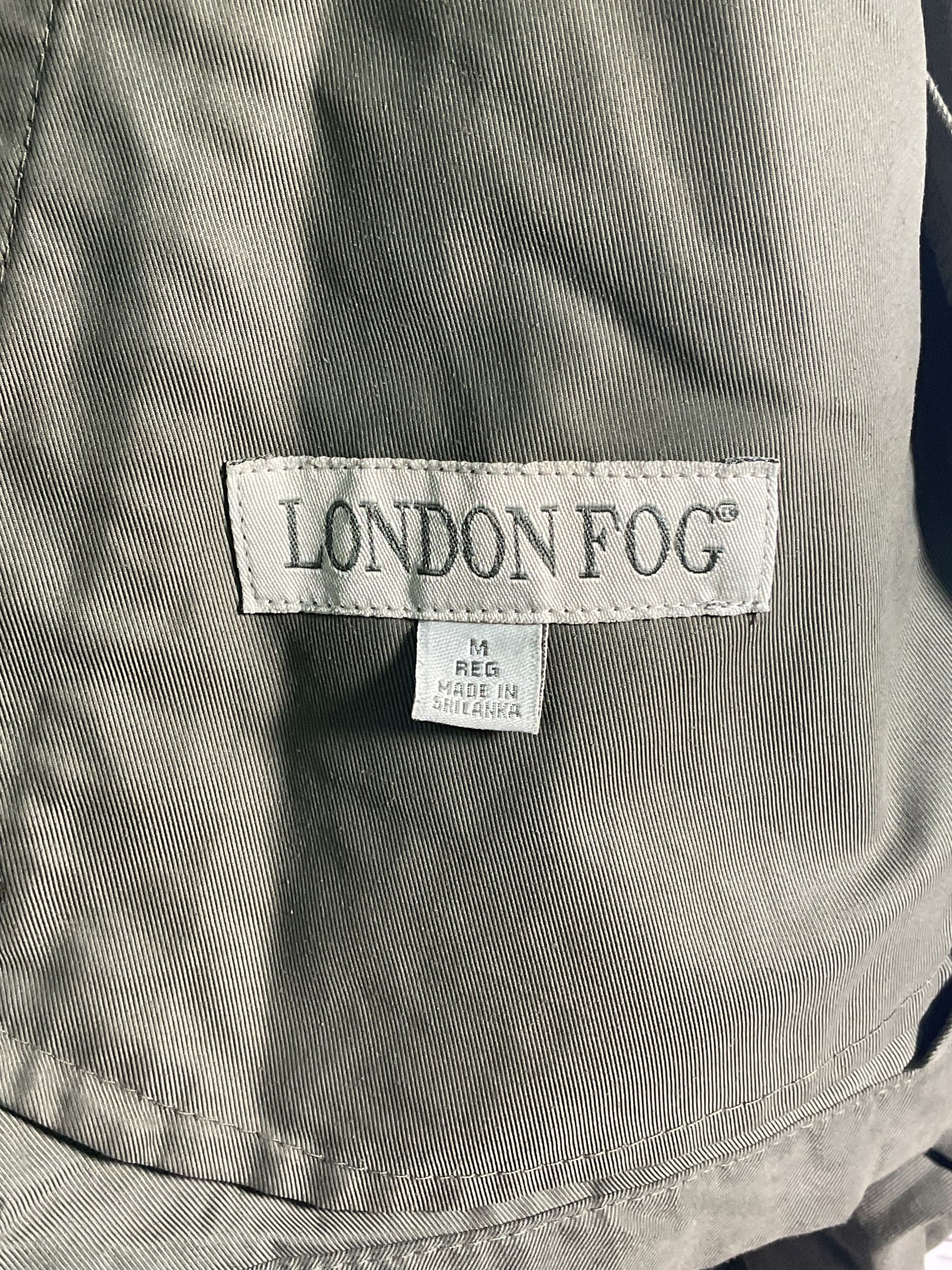 London Fog Green Zip Up Jacket - Size M
