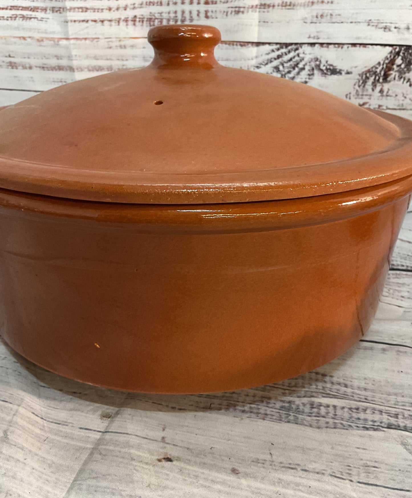 Modern Handmade Pottery Casserole Dish Terracotta
