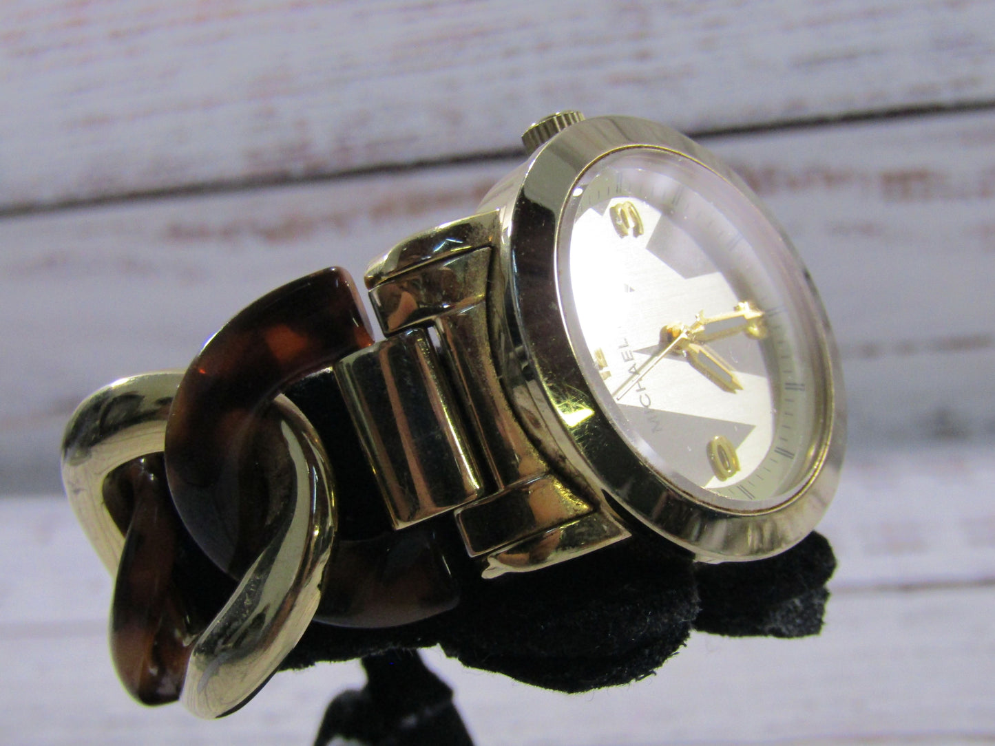 Michael Kors MK-4266 Women's Gold Tone Stainless Steel Tortoise Quartz Watch