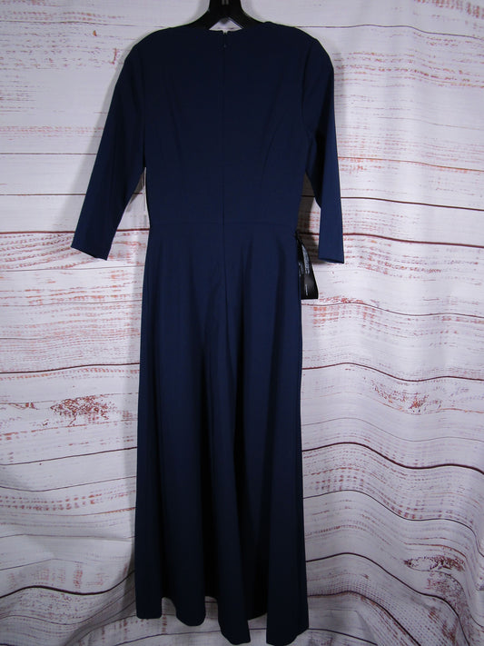 Kay Unger Gina Women's Blue Walk Thru Jumpsuit Size 2 5547465