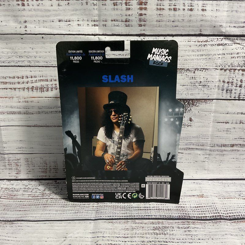 NIB Mcfarlane Toys Slash Music Maniacs Rock LE Guns N' Roses Action Figure