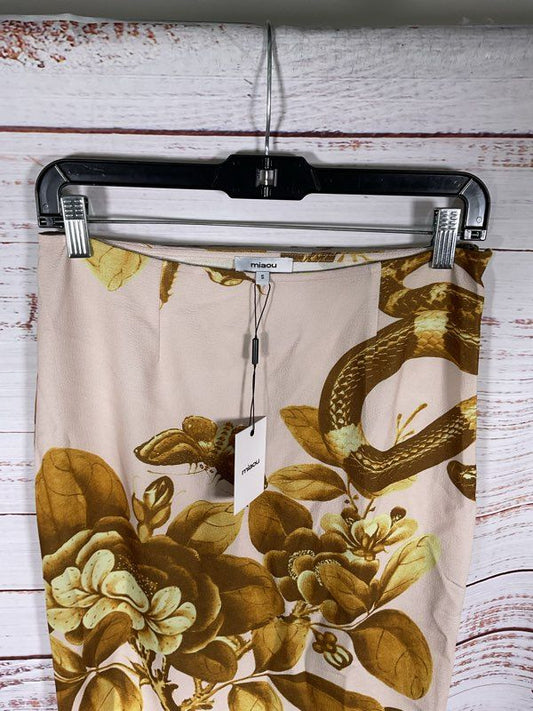 NWT Miaou Moni Midi Skirt Floral Graphic Print Women's Size S