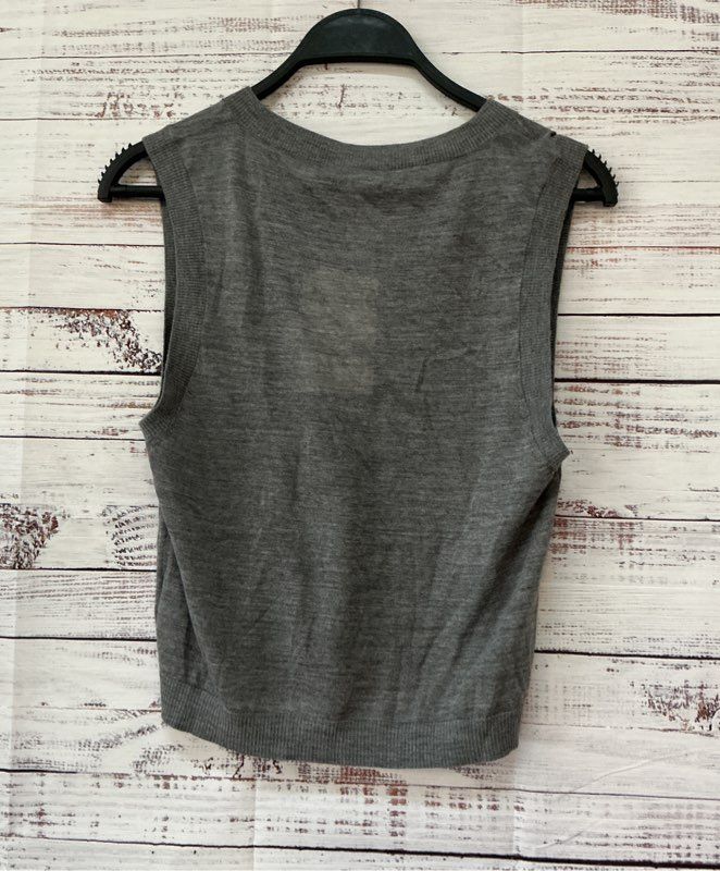 NWT Women's A.L.C Gray Wool Sleeveless Sweater Size XL