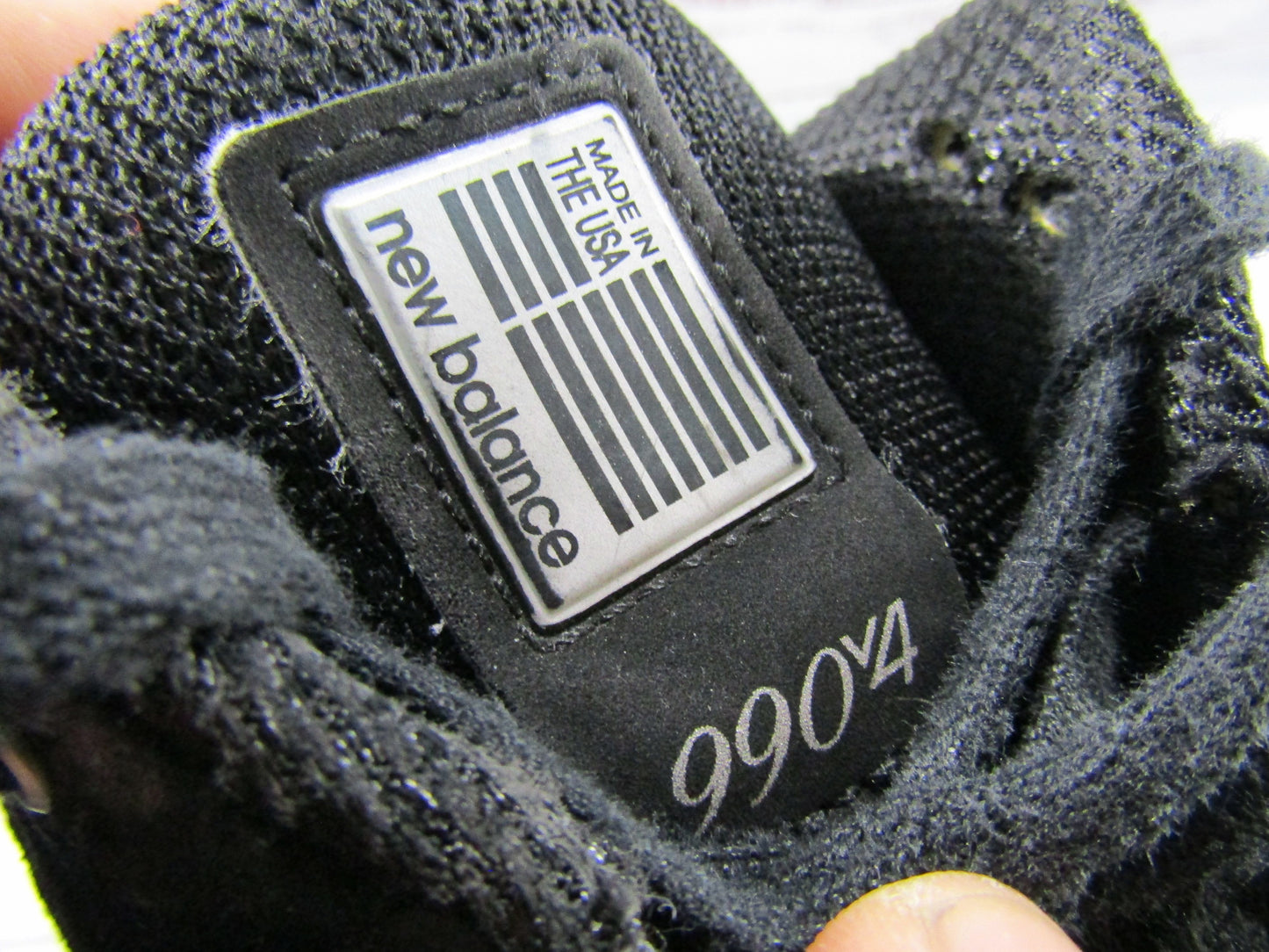 New Balance 990v4 Men's Black Suede Low Top Sneakers Size 14 Made in The U.S.A.