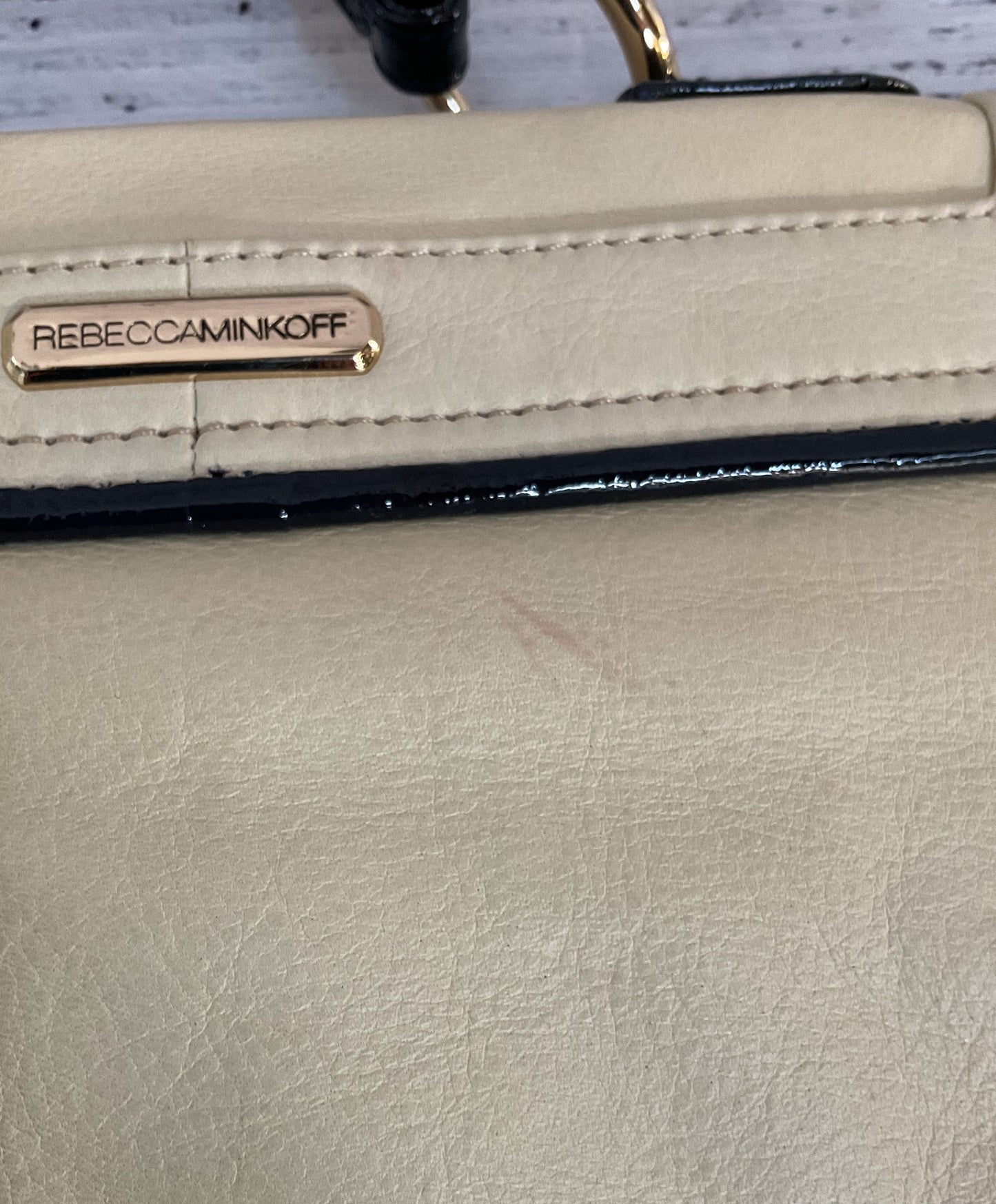 Rebecca Minkoff Women's Cream Leather Top Handle Bag