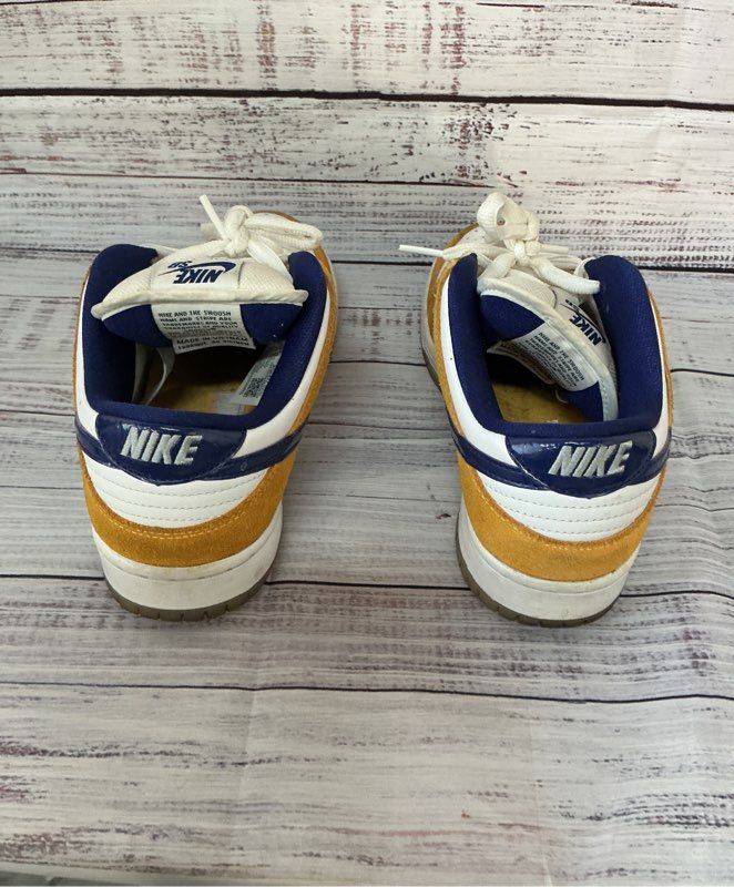 Nike SB Dunk Low Pro White Yellow Sneaker Size 6.5