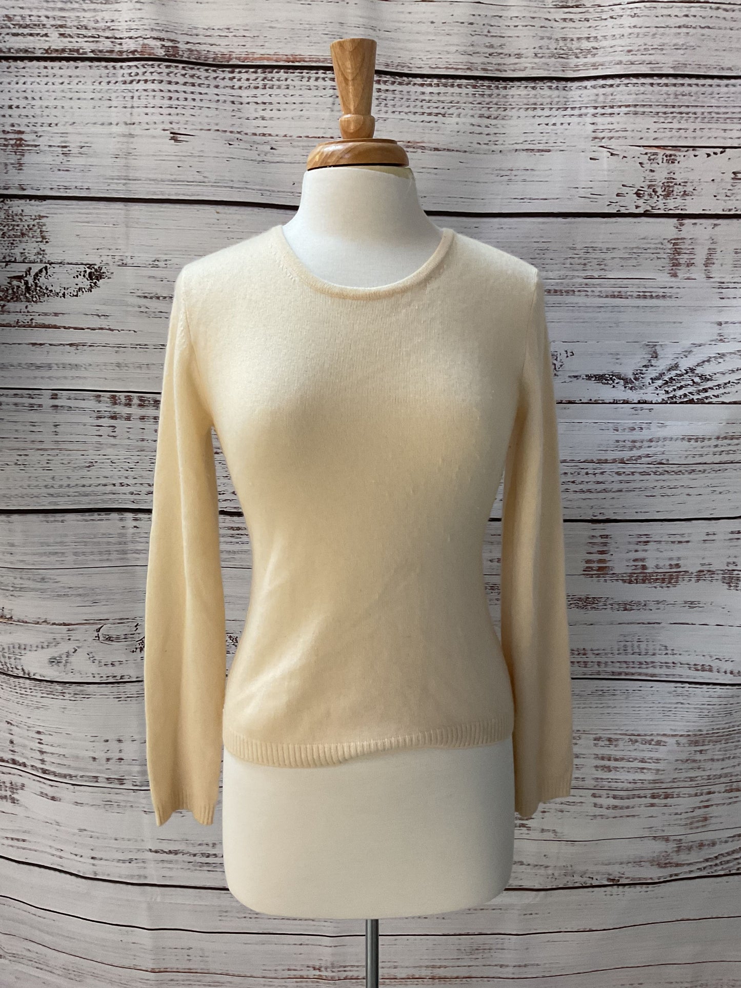 Aqua Rhinestone Star Wings Cashmere Knit Sweater - Size M