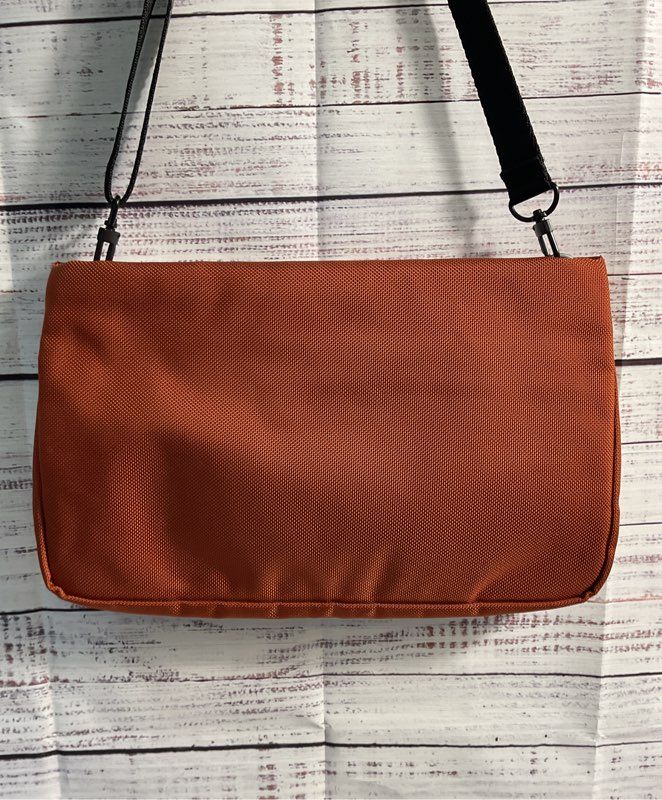 Alifedesign Women's Orange Nylon Convertible Crossbody Bag