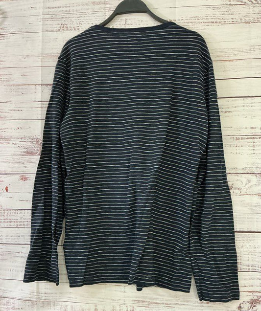 Men's Gant Rugger Blue & White Striped LS Shirt Size L