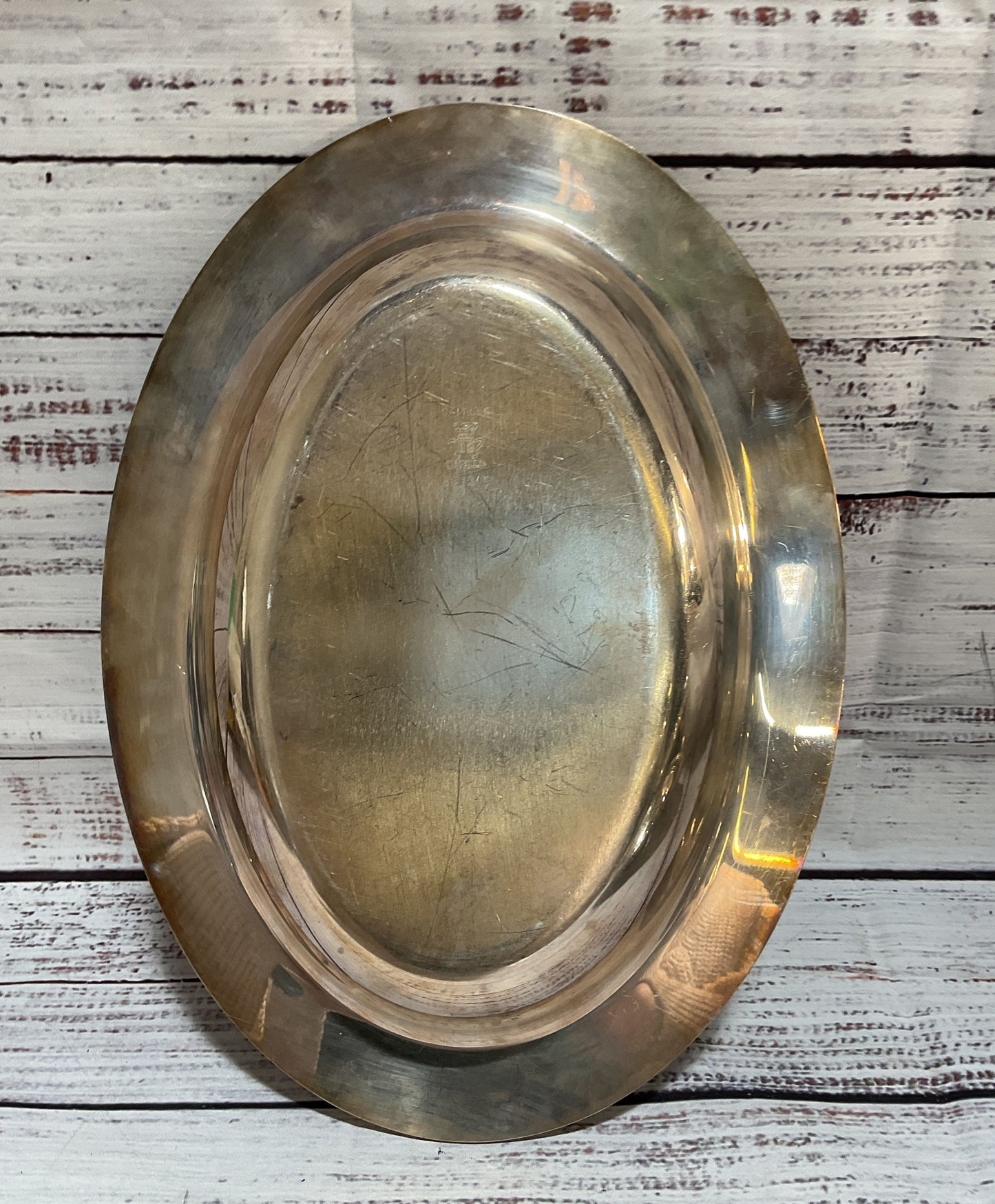 Vintage Crescent National International Silver Co Serving Trays Lot Of 3