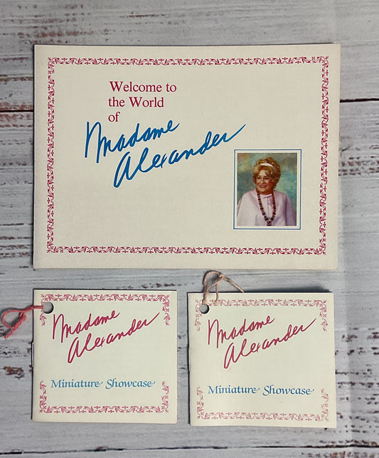 Madame Alexander Lot Of 4 Vintage Miniature Showcase International Dolls