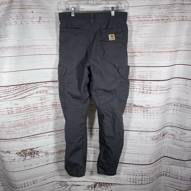 Carhartt Force Relaxed Fit Ripstop Gray Cargo Work Pants Men's Size 31/32