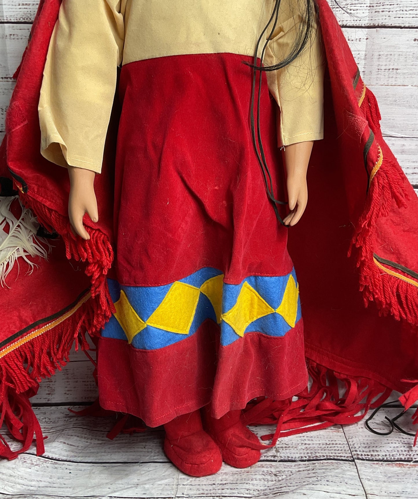 Traditions Vintage Porcelain Native American Morning Jasmine 26 Inch Doll