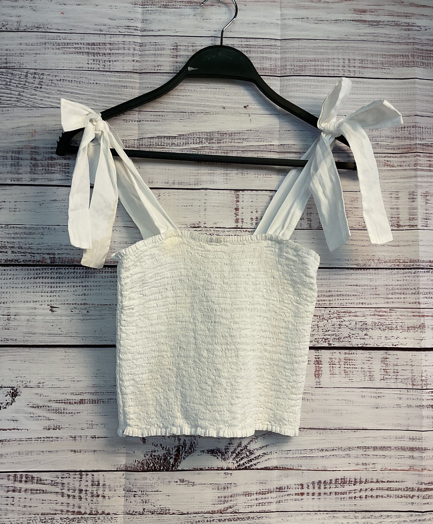 NWT Women's Xirena White Ruched Top Size S