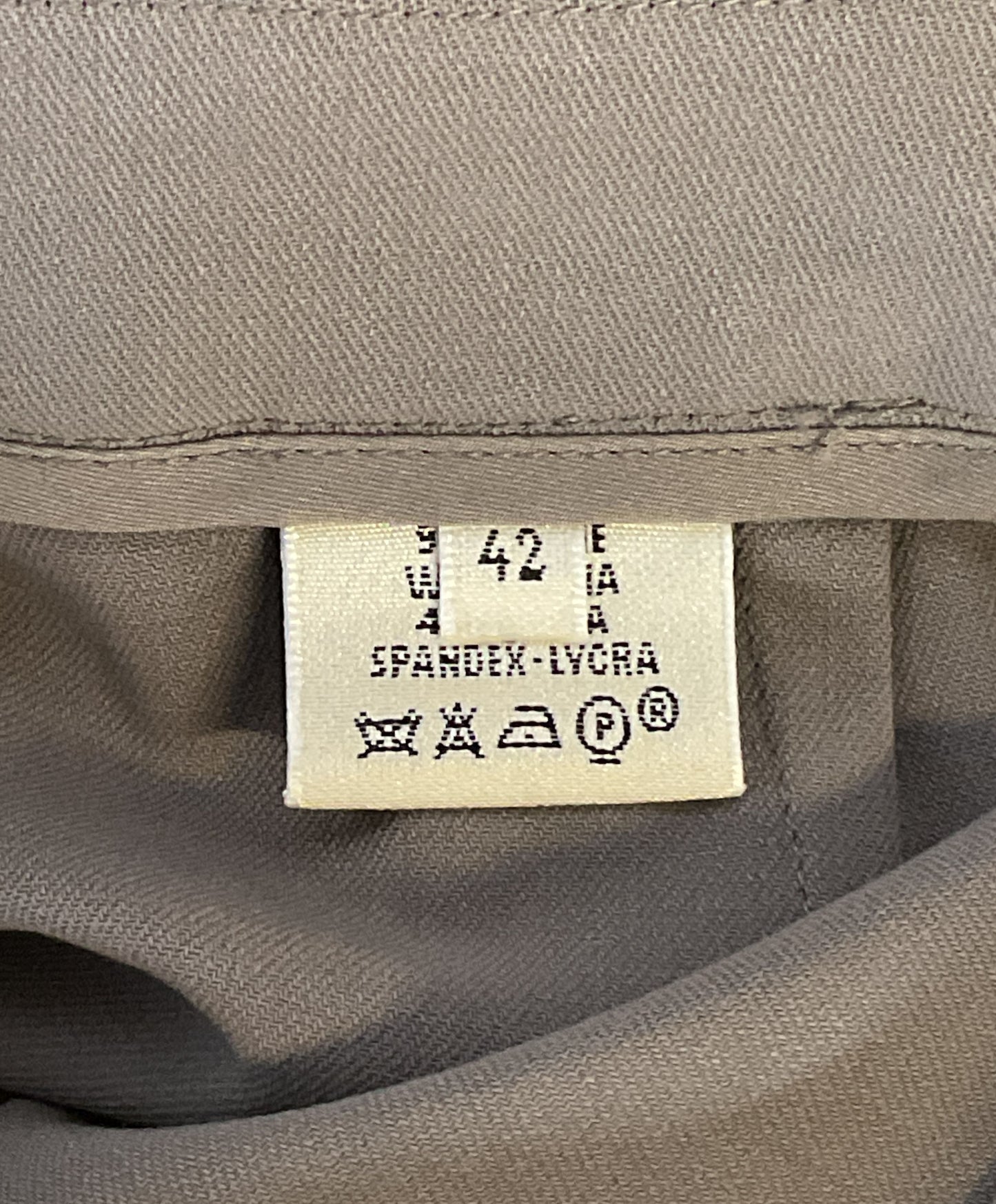 Hermes Paris Vintage Wool Pants Gray Size 42
