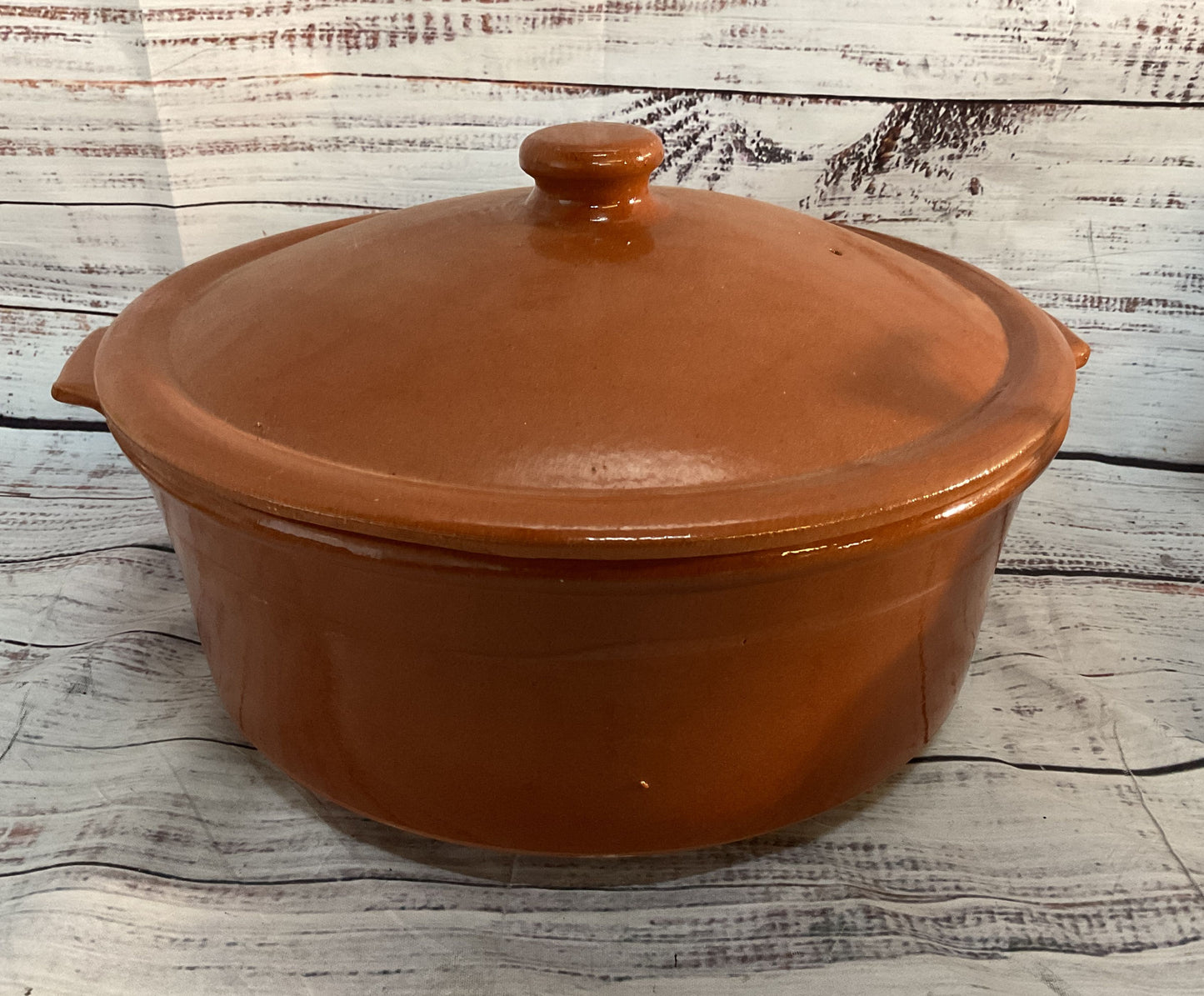 Modern Handmade Pottery Casserole Dish Terracotta