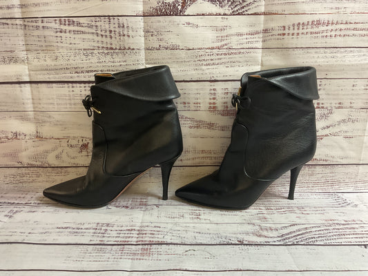 Aquazzura Black Pointed Toe Heel Boots Women 37