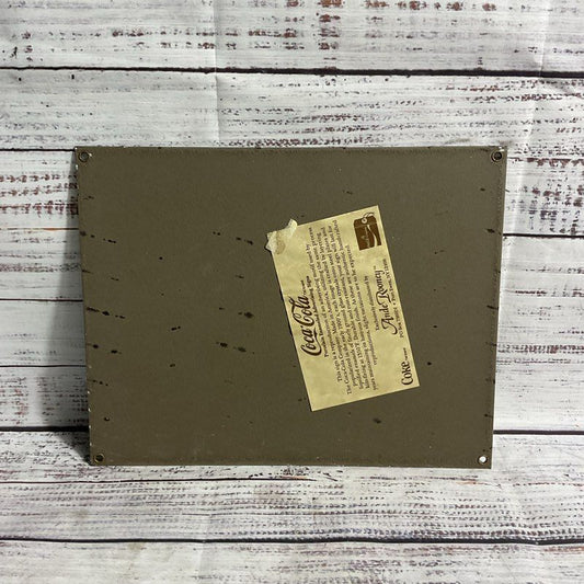 Vtg. Coca Cola Porcelain Enamel 11" Ande Rooney Sign