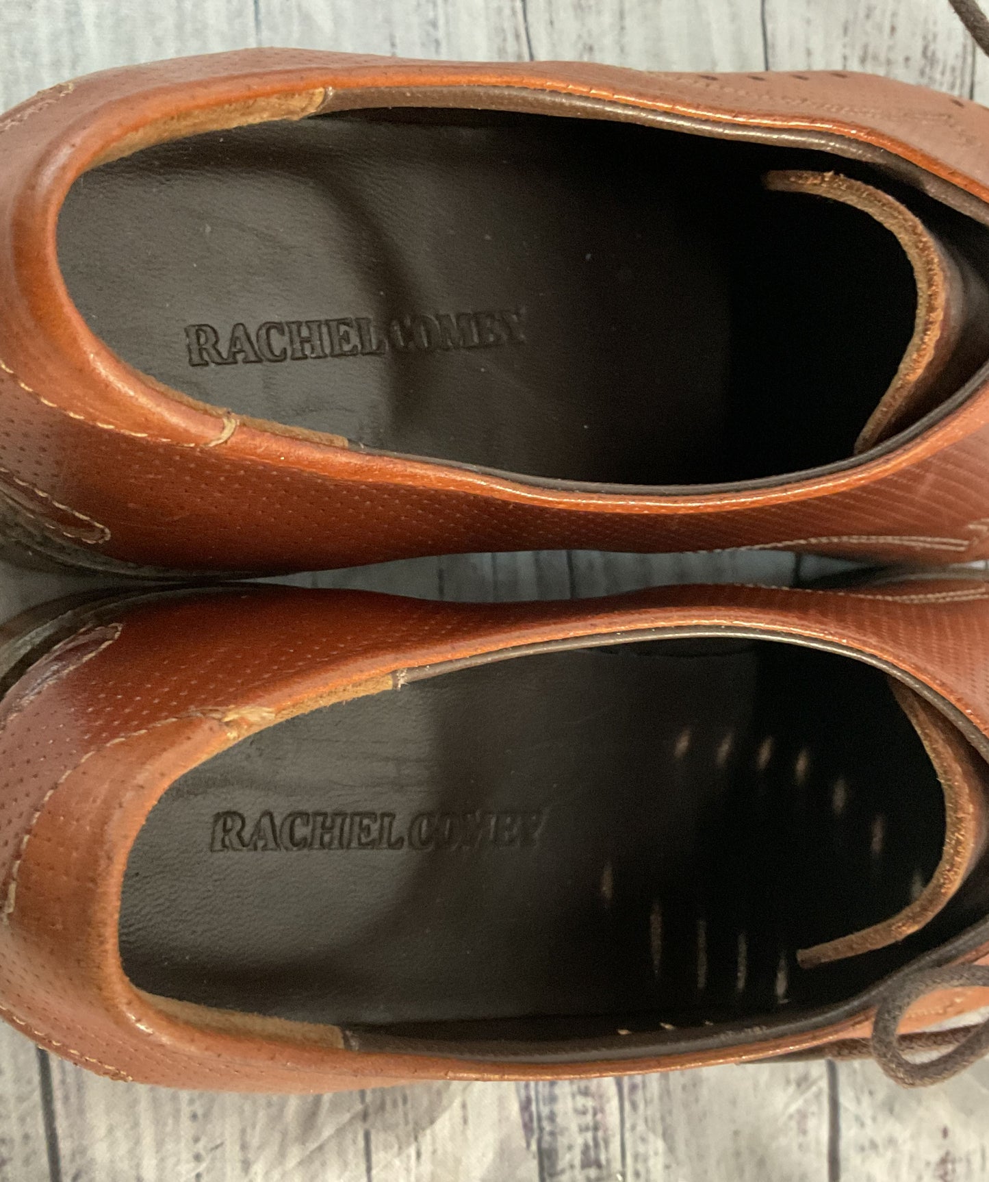 Rachel Comey Perforated Leather Oxford Dress Shoes Brown 8