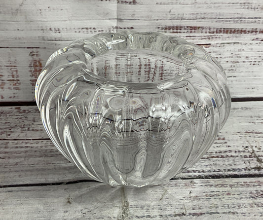 Steuben Glass Flare 3.5" Bowl Vase Clear