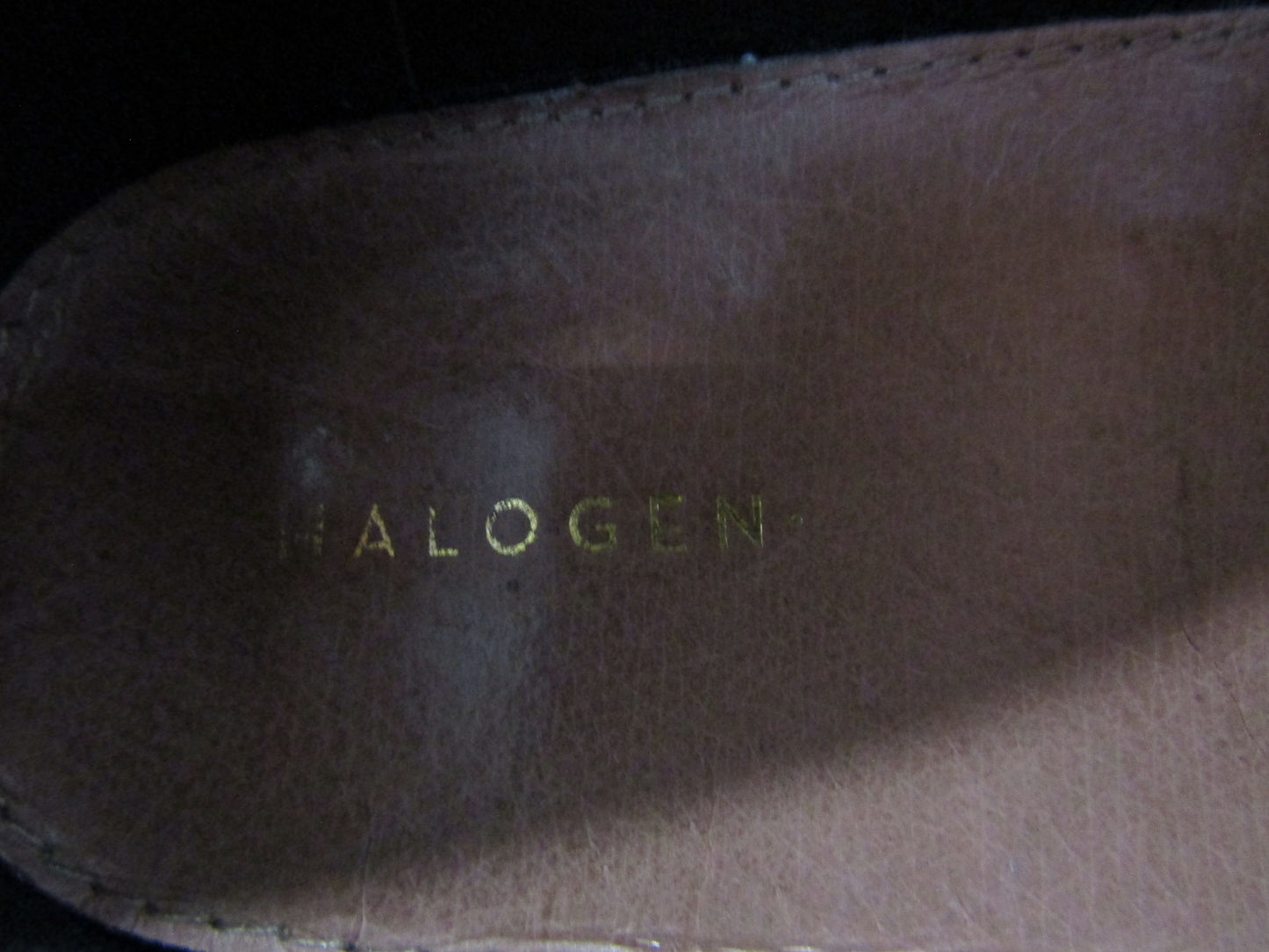 Halogen Baylee Women's Black Leather Slip-On Platform Shoes Size 8.5