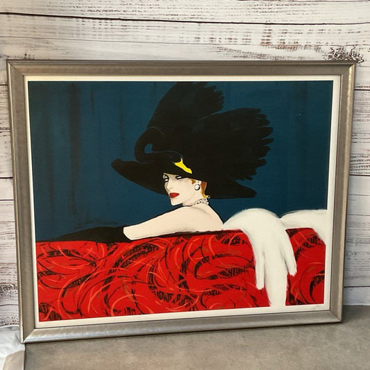 Signed & Numbered RENE GRUAU "Leda" Large Art Deco Litho- LOCAL PICKUP 90016