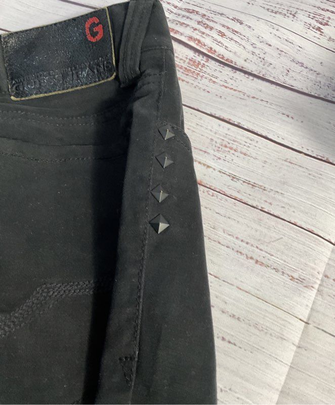 NWT Men's Guess Black Jeans with rivet/studs Size 36