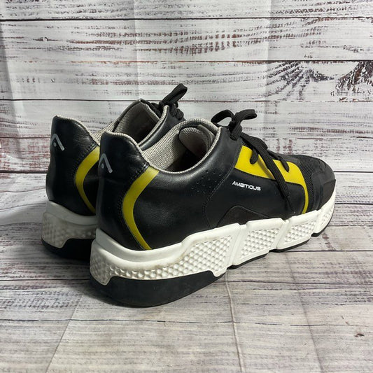 Ambitious Black & Yellow Fashion Sneaker Lifestyle Shoe Men's 10.5 US/44 EU