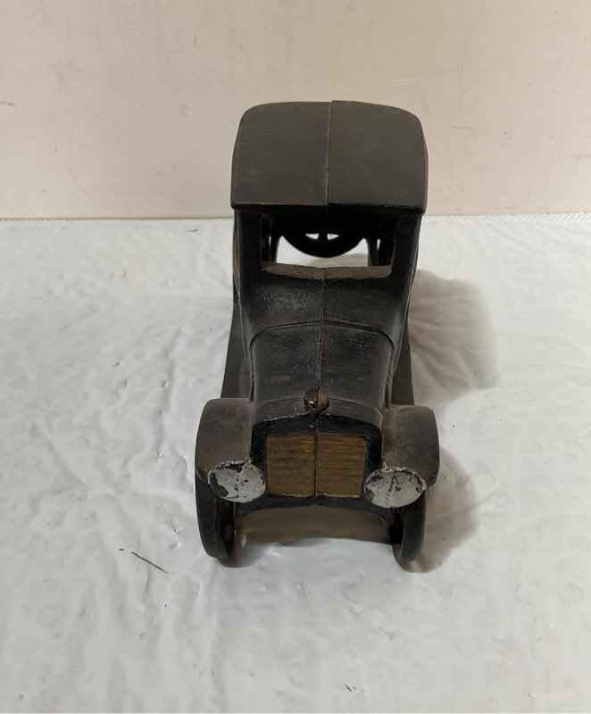 Vintage Cast Iron Model T Coupe Vehicle Toy Car