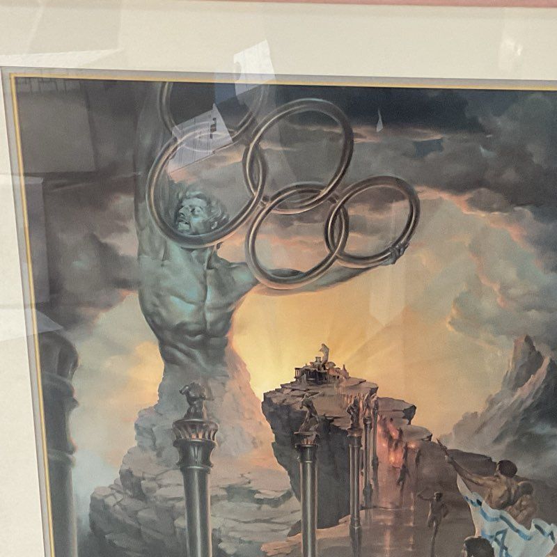 VTG 1980 "Israeli Martyrs" Print by John Pitre, Framed
