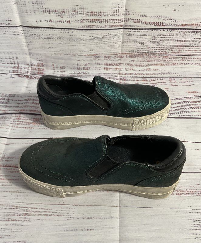 Ash Jungle Metallic Green Platform Shoes Girls 13 US 31 EU
