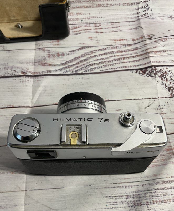 MINOLTA Hi-Matic 7s Rangefinder 45mm f/1.8 CLC Film Camera JAPAN FOR PARTS