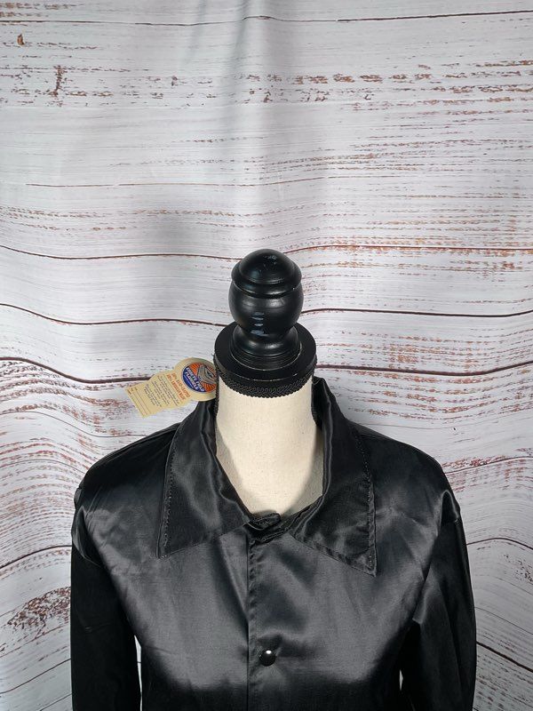 NEW Ebbets Field Flannels Women's Black Snap Closure Jacket Size M Music Maids