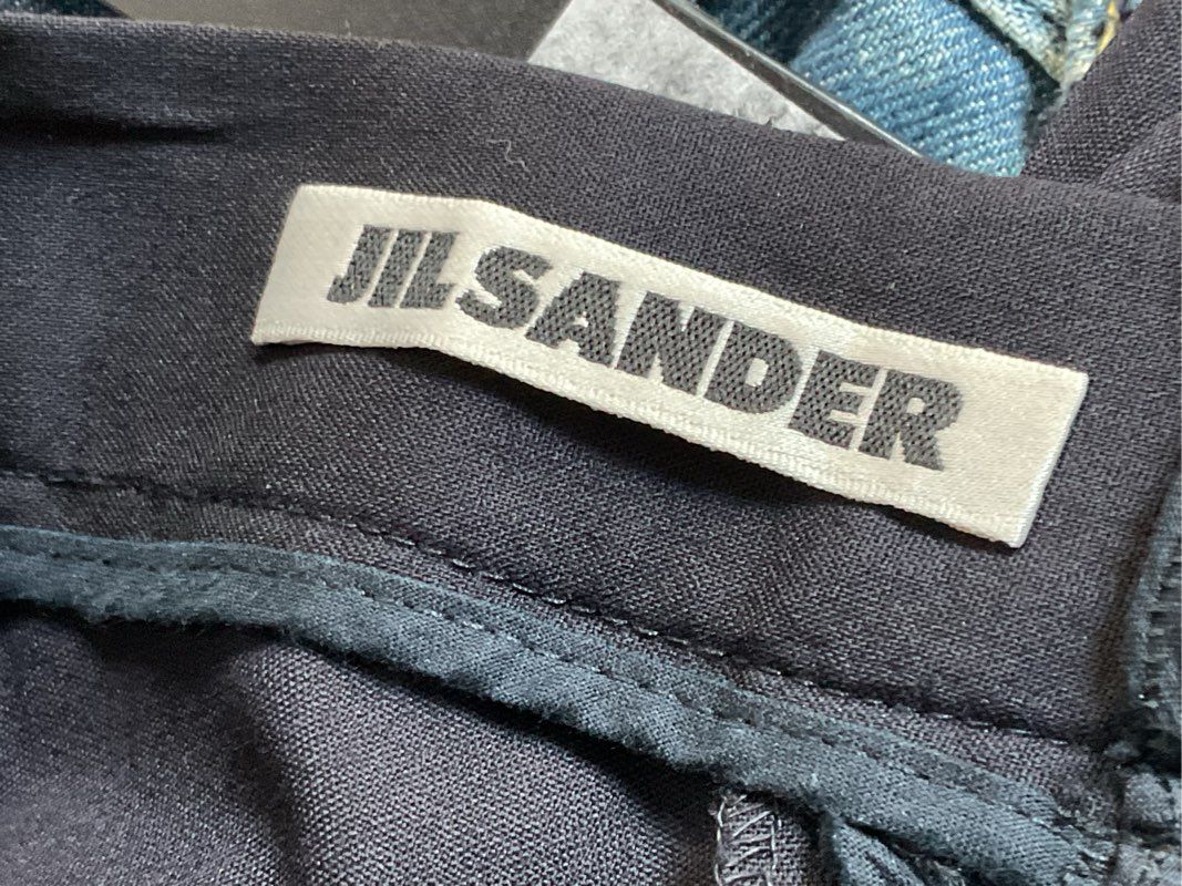 JIL SANDER Women's Navy Blue Wool Lightweight Dress Pants- SZ 44