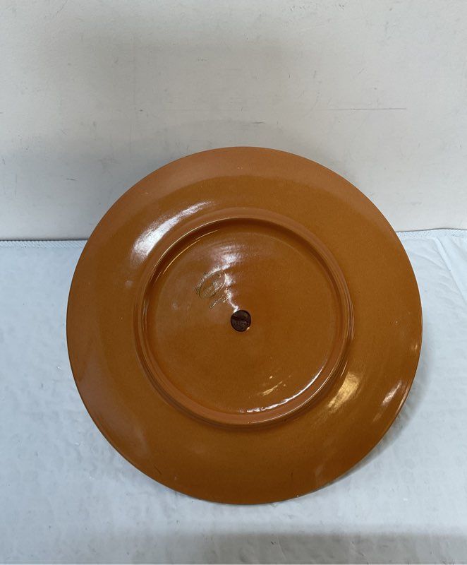 HAND PAINTED STANGL GRANADA GOLD SNACK PLATE 5151 10"