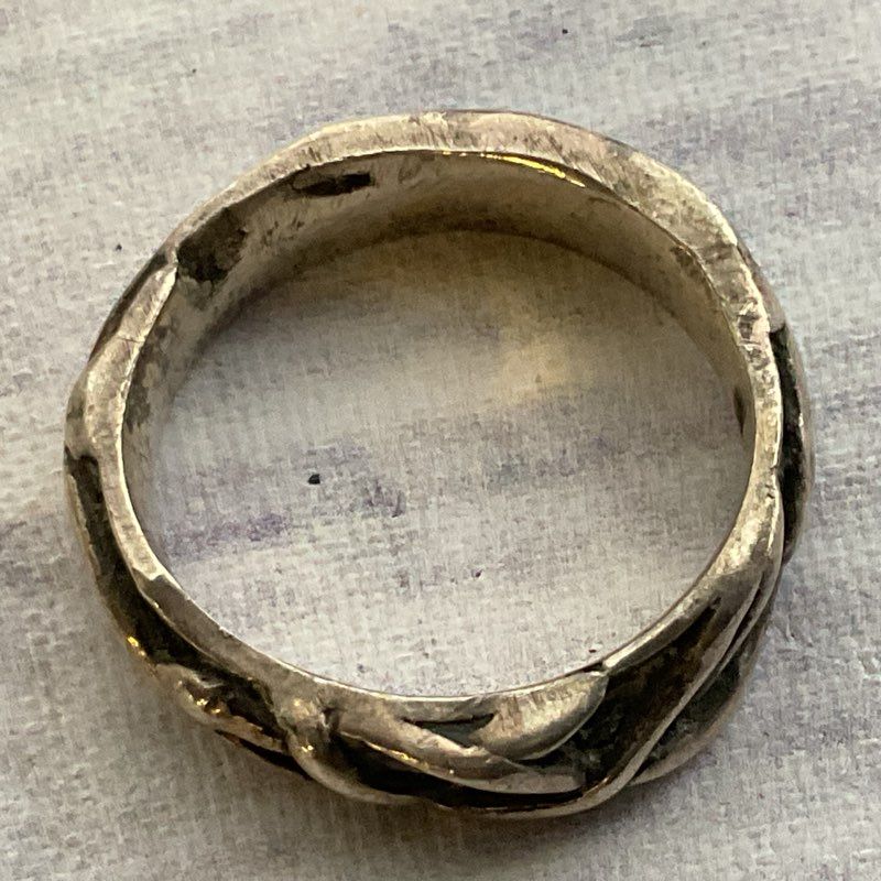 VTG. Modernist Sterling Silver SZ 4.75 Ring- 4.48g