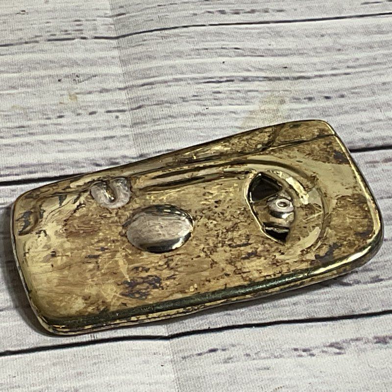 VTG. R.B. RUTH BLOCH Sterling Silver 2.75" Face Brooch- 26.46g