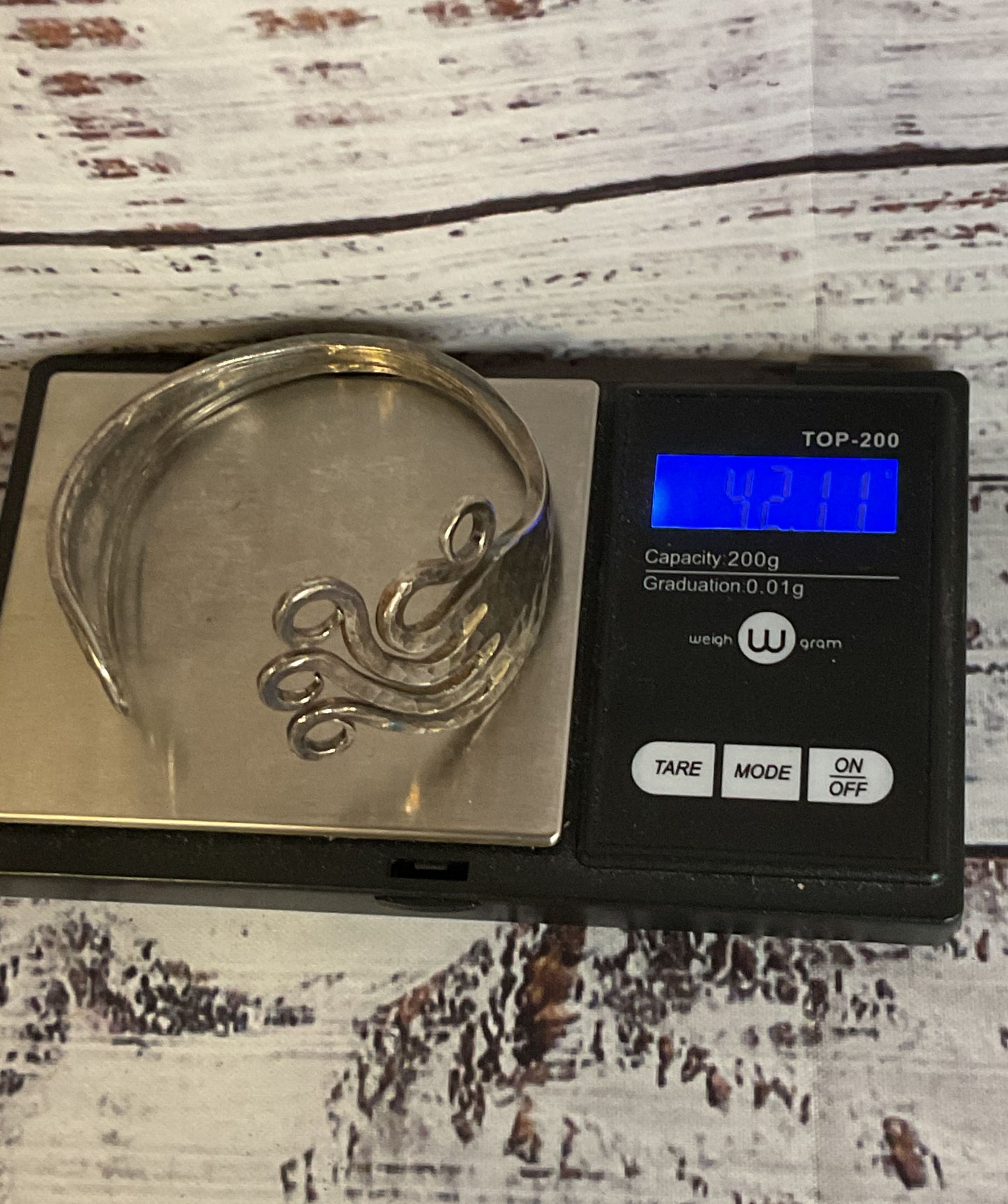 CBS90 Silver Plated Vintage Fork Bracelet