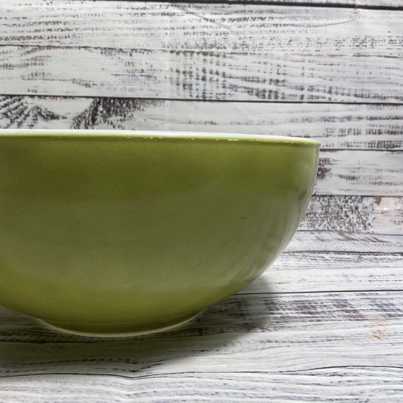 Two Pyrex Glass Cinderella Mixing Bowls 4 Qt & 2.5 Qt Autumn Floral, Verde Green