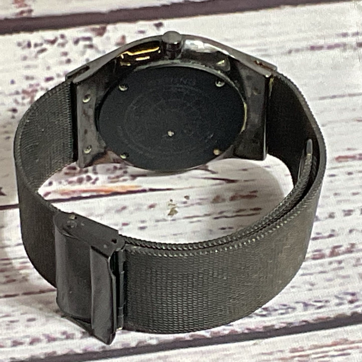 BERING Ceramic 32039-449 Men's Black Mesh Watch- NEEDS BATTERY