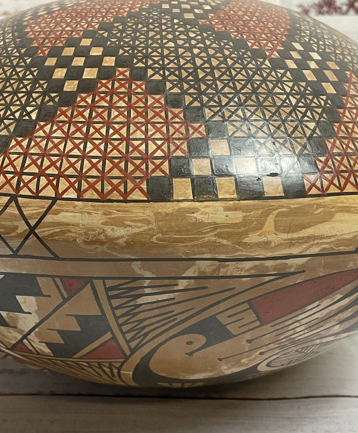 Hand Made Pottery Mata Oritz Water Vase Signed. Lupe and Rey Rodriguez