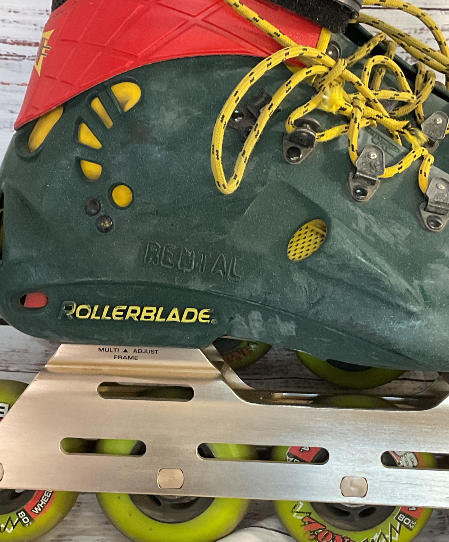 Fusion 10K Plastic Rollerblades Metallic Green