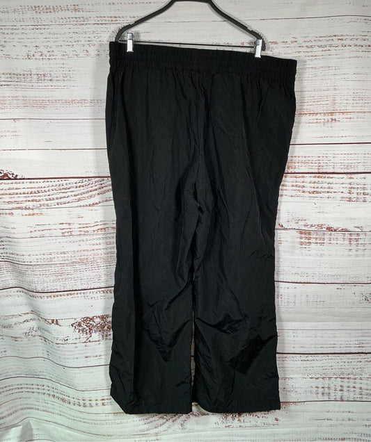 NWT Women's Fabletics Black Nylon Crinkle Pants Size XXL